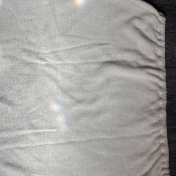 M Holiday Vintage knit V top elastic waist. Loose fit. Short sleeve with ties - Picture 6 of 7